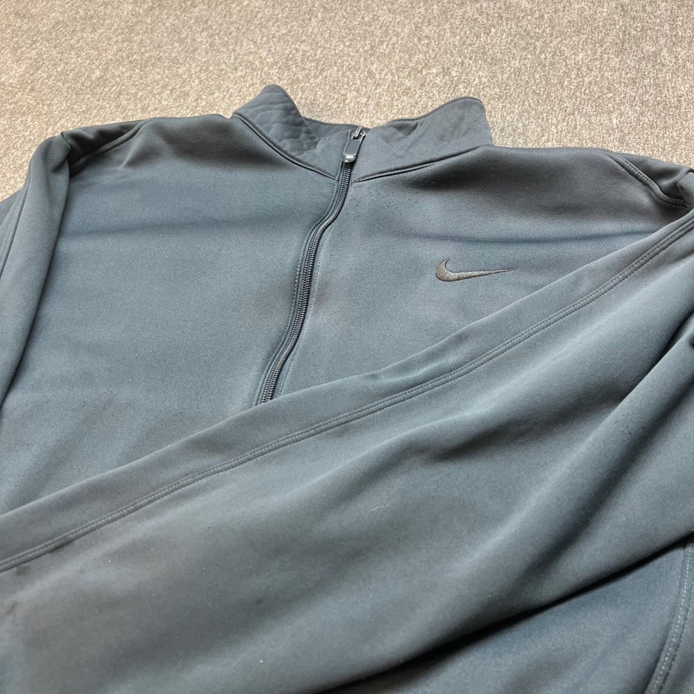 Nike Golf Therma Fit Mens 1/4 Zip Jacket Black‎ Size L Athletic Track Sportswear